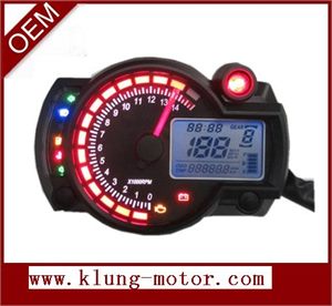 digital gauge for motorcycle engines