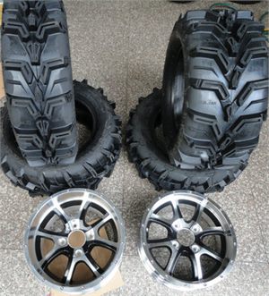27x8-14 27x11-14 offroad tire and rim（one wheel) for Joyner trooper UTV buggy  go kart