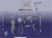 Valve mechanism parts catalogue for 1100cc chery engine parts ,1100cc chery motor parts ,1100cc piston SQR472 ,chery 1100cc turbo kit ,