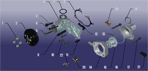 cooling device parts catalogue for joyner SQR372 engine parts, Joyner 800cc engine parts ,Joyner 800cc buggy parts,Joyner 800cc accessories.