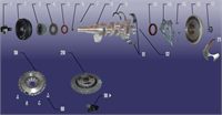 crank shaft parts  parts catalogue  for joyner 800cc SQR372 engine parts, Joyner 800cc accessories parts, joyner 800cc parts