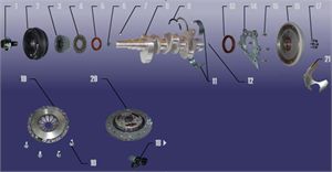 crank shaft parts  parts catalogue  for joyner 800cc SQR372 engine parts, Joyner 800cc accessories parts, joyner 800cc parts