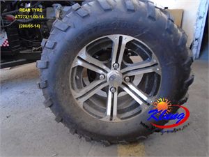 27x11-14 tire and rim rear tire