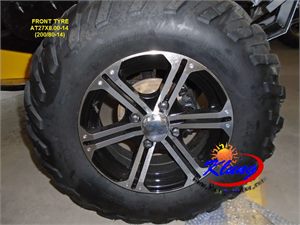 27x8-14  tire and rim front tire